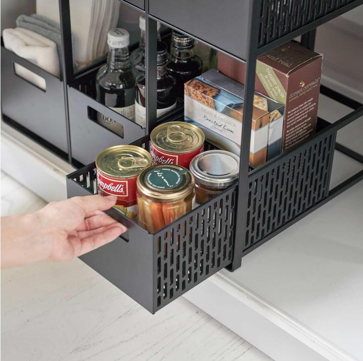 Produktbild Yamazaki Aufbewahrungskörbe mit Ständer TOWER (32.50 cm, 1x)