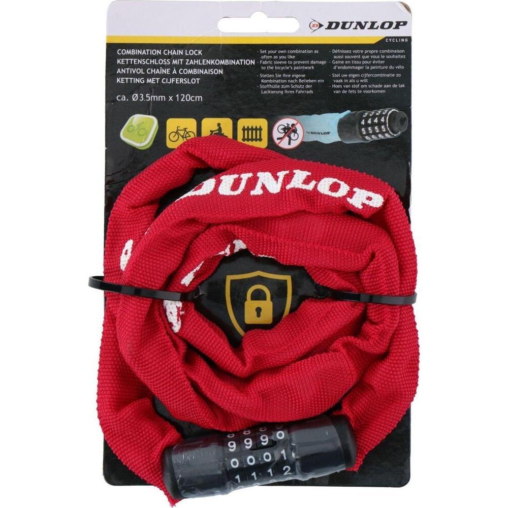 Dunlop Zahlenkettenschloss (120 cm) (8711252180908)