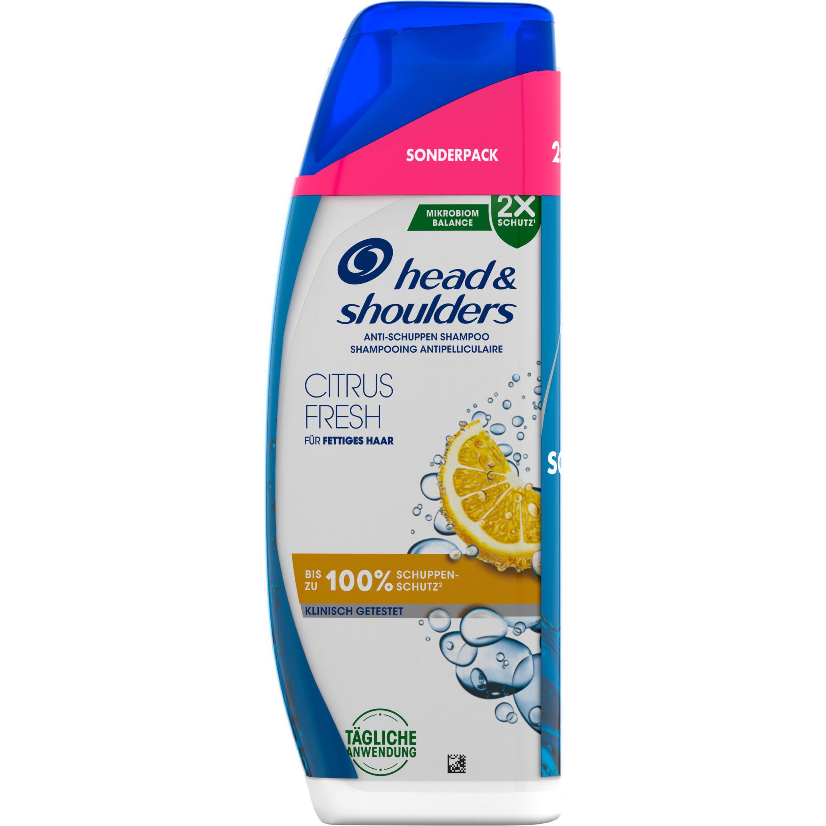 Head & Shoulders, Shampoo, Citrus Fresh (600 ml, Flüssiges Shampoo)