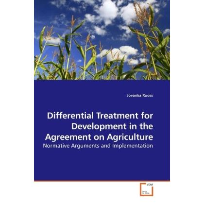 Differential Treatment for Development in the Agreement on Agriculture, Fachbücher