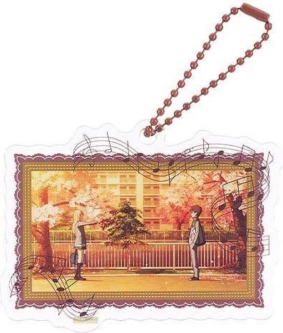 Immagine prodotto Good Smile Company La tua bugia di aprile Portachiavi in acrilico Scena Anime B 8 cm