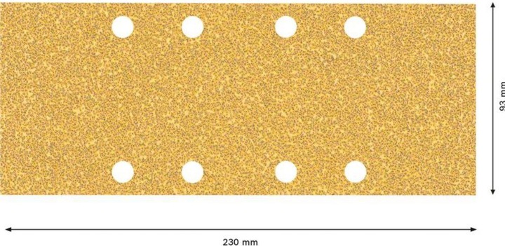 Actual product image Bosch Professional Zubehör EXPERT C470 Sanding paper with 8 holes for orbital sander, 93 x 230 mm, G 40, 10 pcs. (G 40)