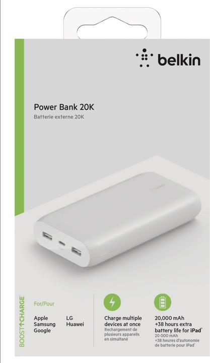 Actual product image Belkin boost charge (20000 mAh, 7.50 W, 74 Wh)