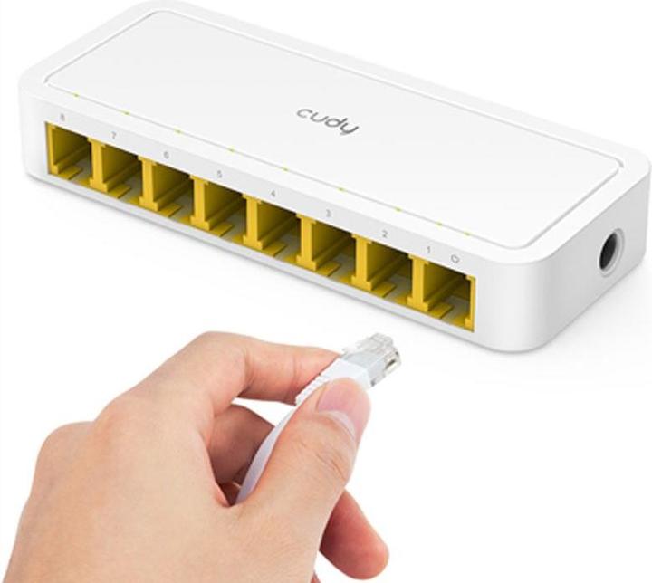 Productafbeelding Cudy FS108D netwerkschakelaar Fast Ethernet (10/100) Wit (8 ports)