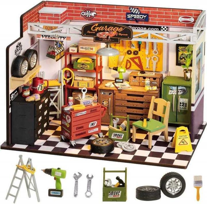 Actual product image Rolife Garage Workshop - Miniature house