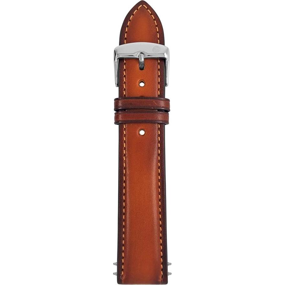 No Name Pasek skórzany Zeppelin brązowy 22 mm (22 mm), Uhrenarmband, Braun