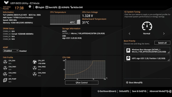 Actual product image ASUS TUF Gaming B850-Plus Wifi (AM5, AMD B850, ATX)
