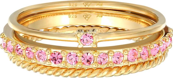 Immagine prodotto Elli Anello con cristalli pastello multicolore in argento 925 (64, 925 Argento)