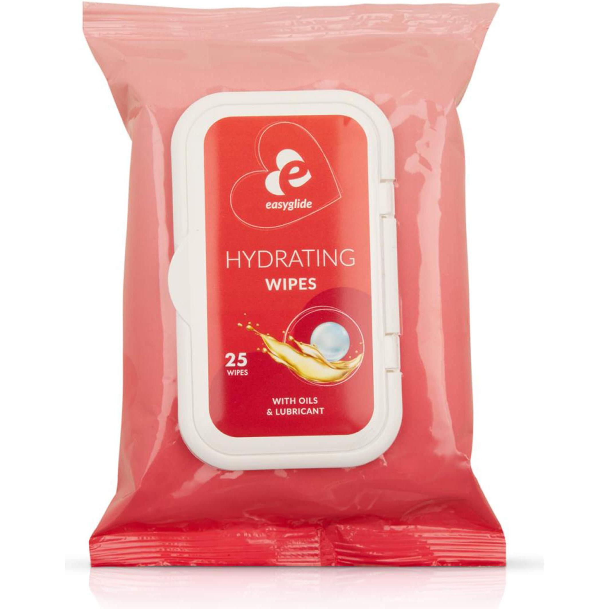 EasyGlide, Intimpflege, Feuchtigkeitstücher mit Gleitmittel und Ölen (Intimtücher)
