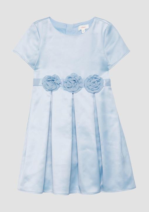 Actual product image S.Oliver Kleid Festives Satinkleid mit Blumenapplikationen (134)