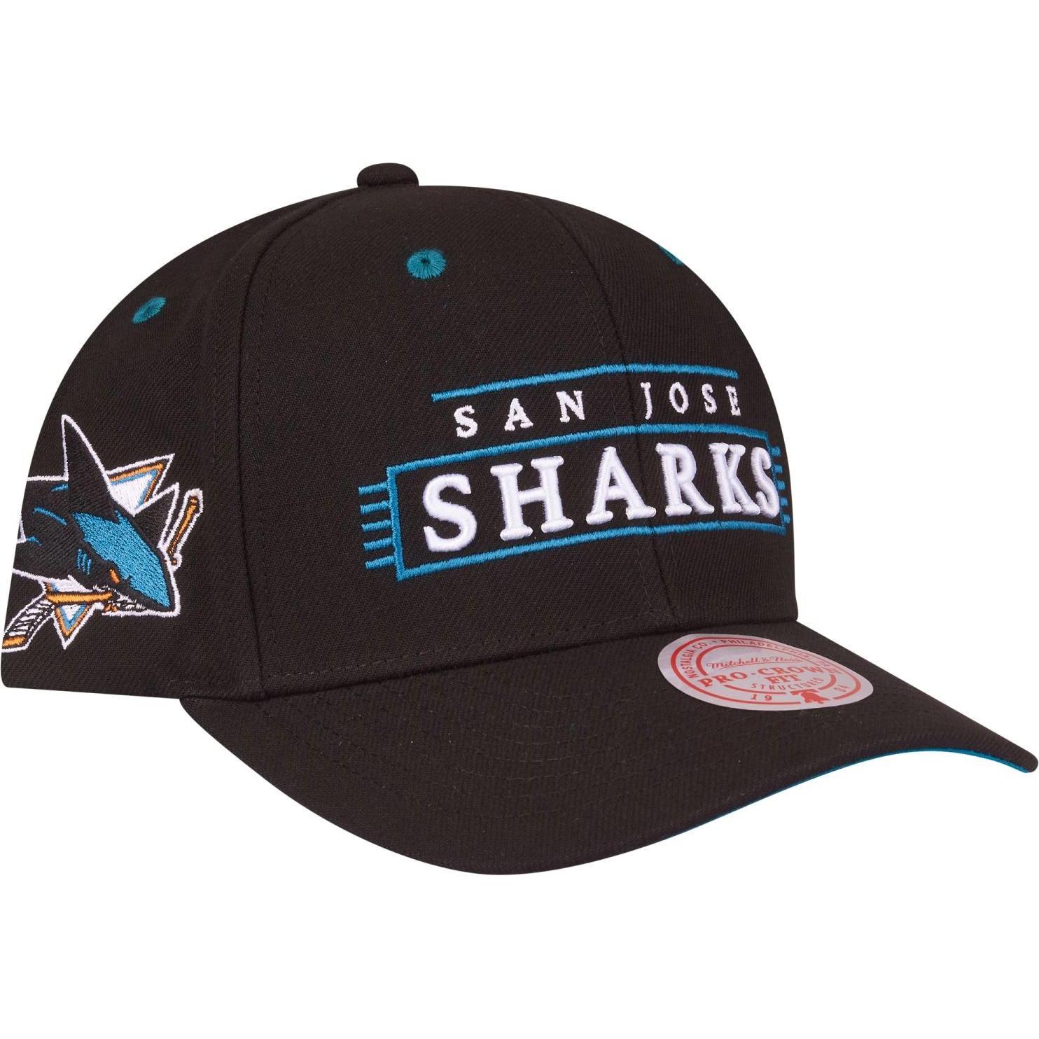 Mitchell & Ness, Herren, Cap, Lofi Pro San Jose Sharks, Schwarz, (One Size)