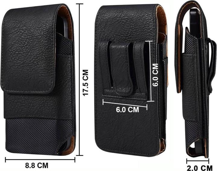 Produktbild Cover-Discount Nylon - Leder Gurttasche mit Kartenfach schwarz / XL