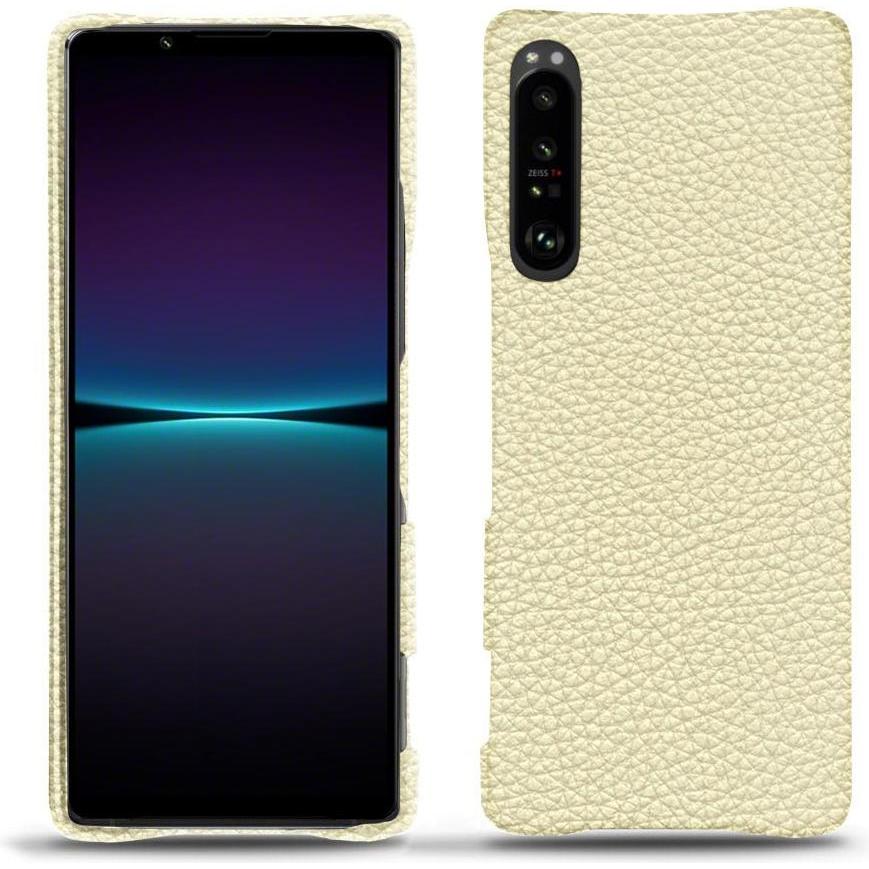 Noreve Lederschutzhülle (Sony Xperia 1 IV), Smartphone Hülle, Weiss