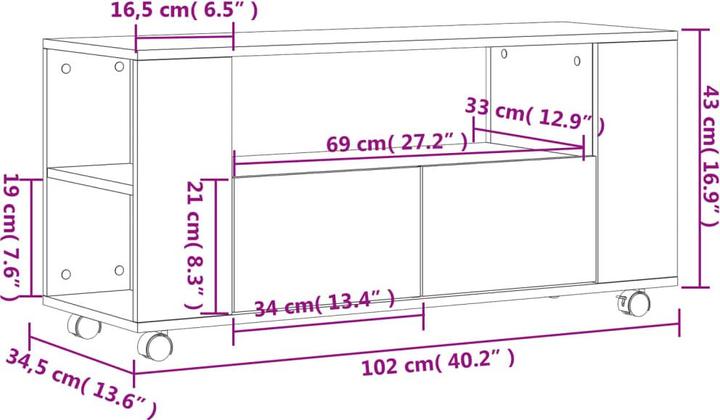 Image du produit VidaXL Brantley (102 x 34.5 x 43 cm)
