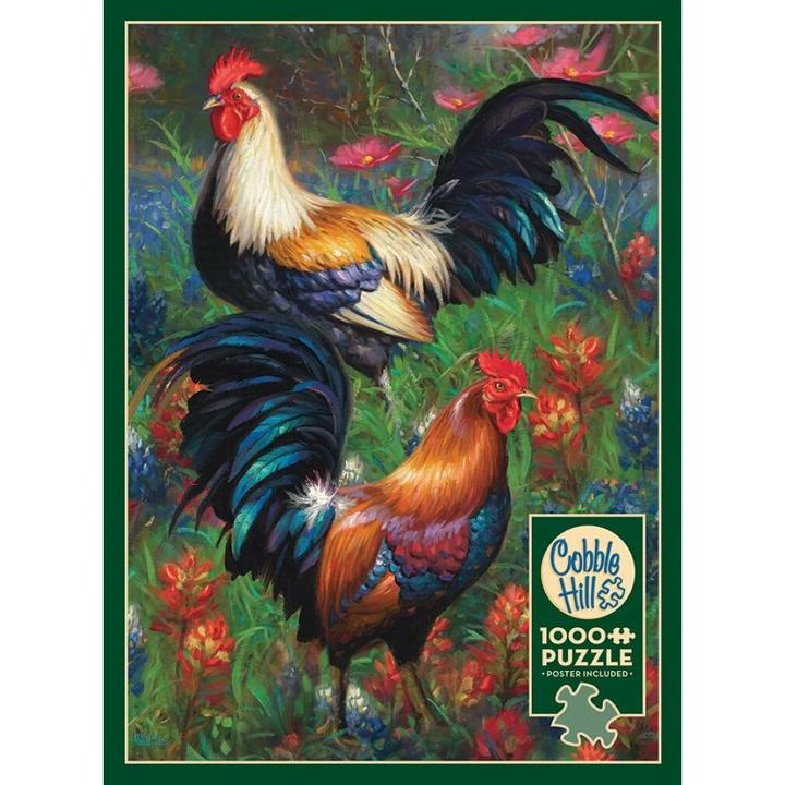 Actual product image Cobble Hill Puzzle 1000 Roosters (1000 pieces)