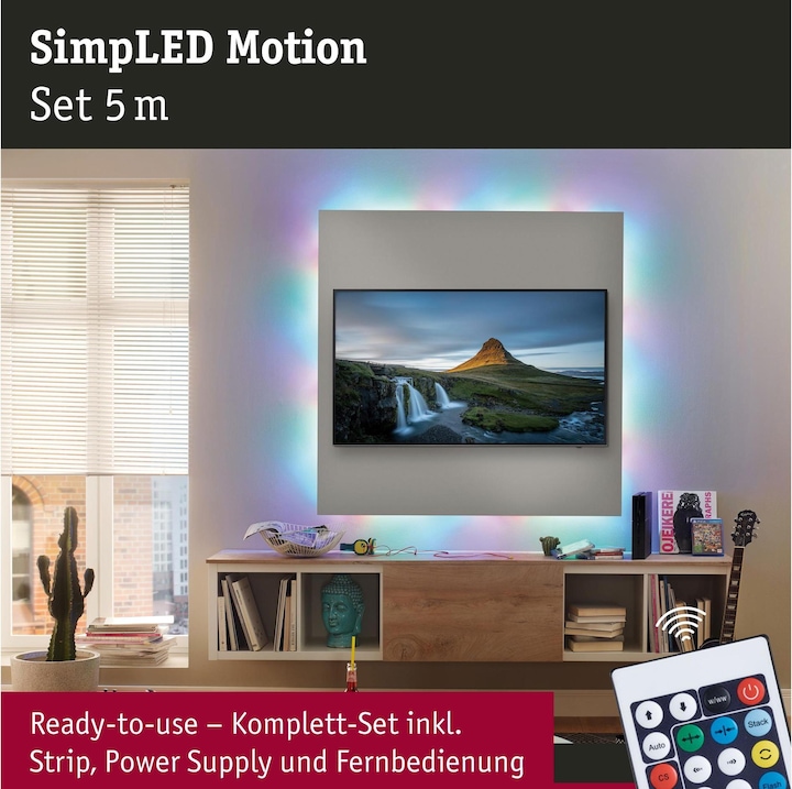 Actual product image Paulmann SimpLED Stripe Set (Multicoloured, 504 cm, Indoor)