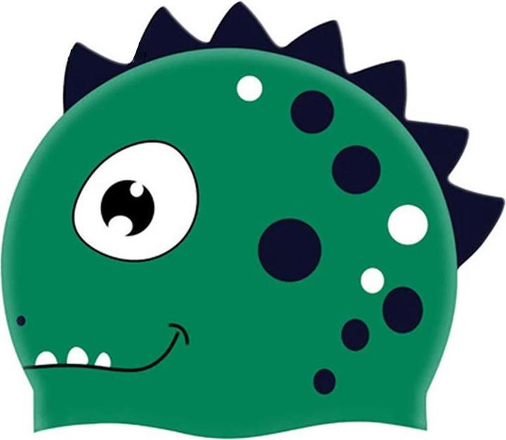 Produktbild Splash & Fun Silikon Kinder-Badekappe – Dino Splash