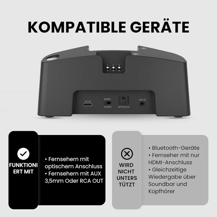 Image du produit Avantree Funk-Kopfhörer HT381 mit HF-Sender und Balanceanpassung (Sans fil)