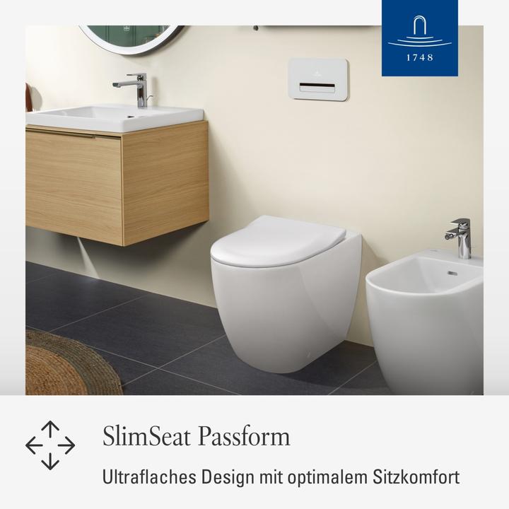 Produktbild Villeroy & Boch Subway 2.0 WC-Sitz SlimSeat, mit Absenkautomatik und abnehmbaren Sitz