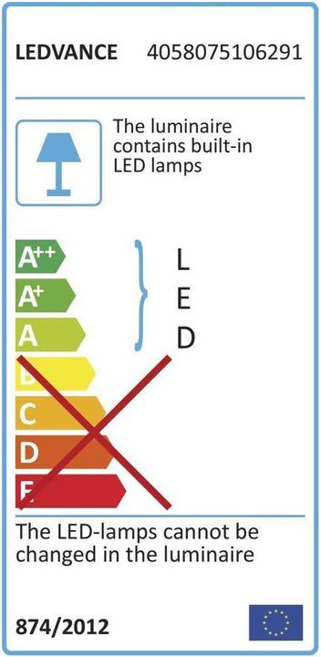 Label énergétique Ledvance Linear Compact HO 600 10W/4000K (1000 lm)