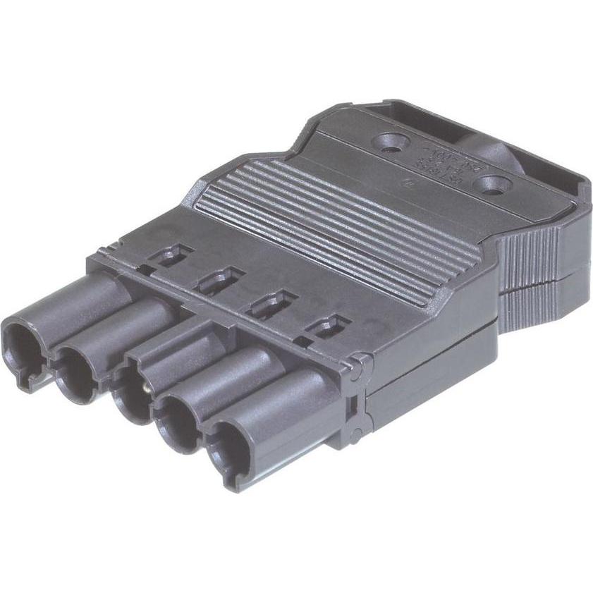 Wieland 92.954.4053.1 GST18i5 Stecker Verbindungsmitteln weltoff Schraube, flach, Schwarz, Elektronikkabel + Stecker, Sc...