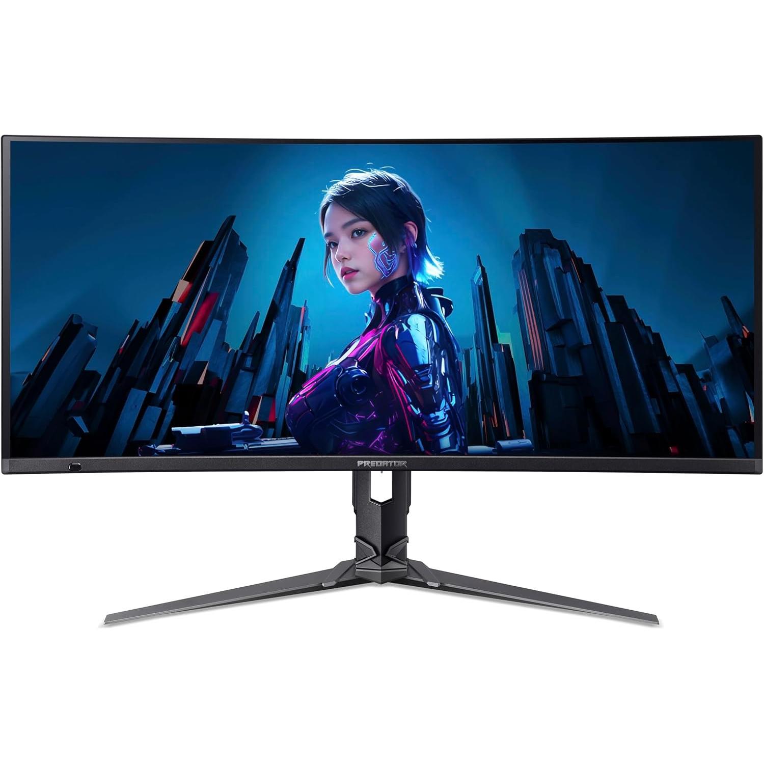 Acer Predator X34X5bmiiphuzx (3440 x 1440 Pixel, 34"), Monitor, Schwarz