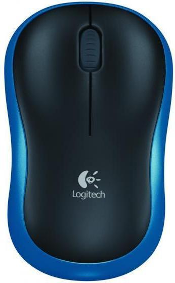 Actual product image Logitech M185 Wireless Optical mouse blue (RF 2.4Ghz, 1000 DPI, 3-Button, AA, 10m) (Wireless)