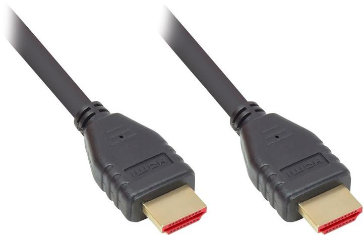 Image du produit Good Connections Câble HDMI 2.1 ultra-haute vitesse, 8K UHD-2 / 4K UHD, contacts plaqués or, CU, noir, 0,5m, Good Co (0.50 m, HDMI, 2.1)