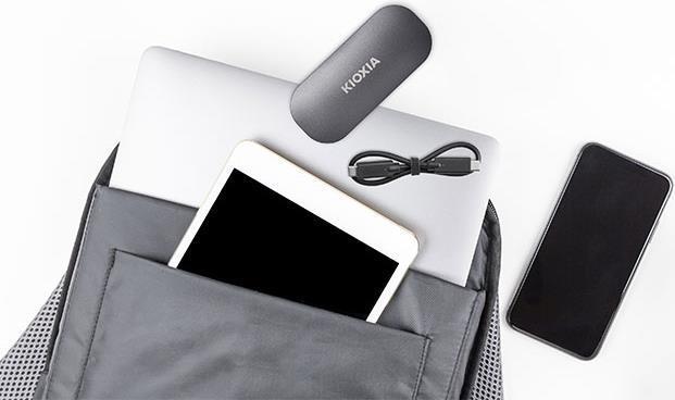Productafbeelding Kioxia EXCERIA PLUS draagbare SSD 2TB USB 3.2 Gen2 Type C (2 TB)