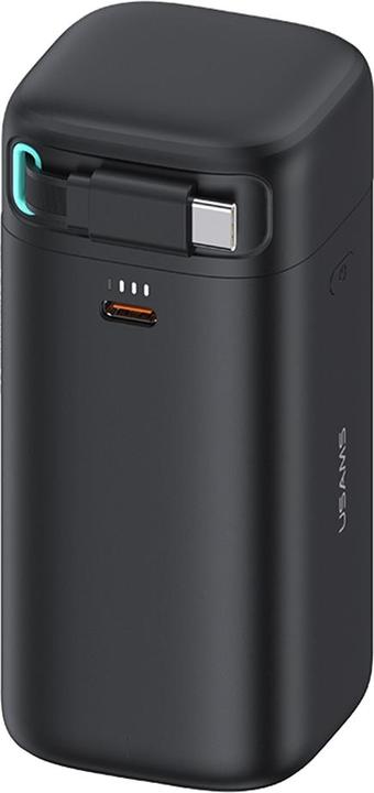 Produktbild Usams Powerbank ze zwijanym kablem USB-C 18000 mAh PD45W Fast Charge XMF Series czarny/black 20KCD21 (18000 mAh, 45 W)