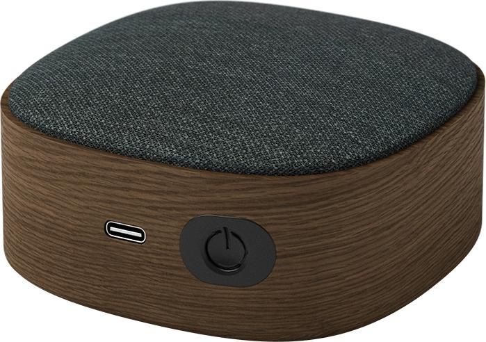 SackIT Go Wood - Bluetooth Speaker - Smoked Oak (8 h, Netzbetrieb)