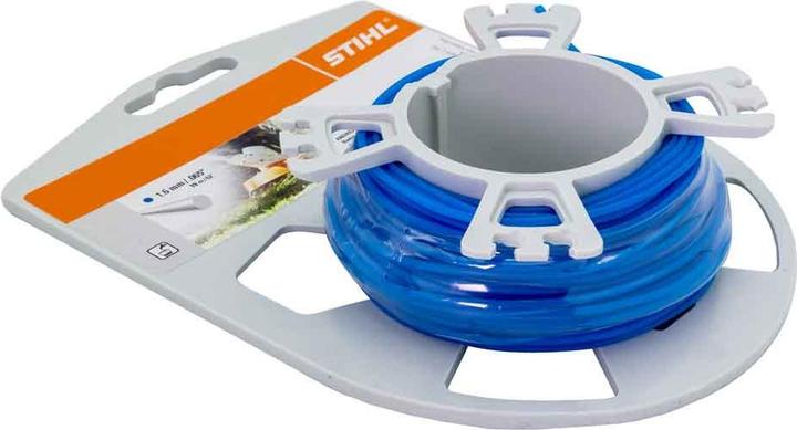Actual product image Stihl 9302334 Mähfäden rund Rolle 1,6 mm 20 m, blau (Weed whacker, Trimmer line + line spool)