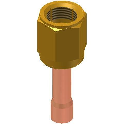 Danfoss FSA 33 adapter - 3/8", Flare, 3/8", Lodde, Zubehör Heizen