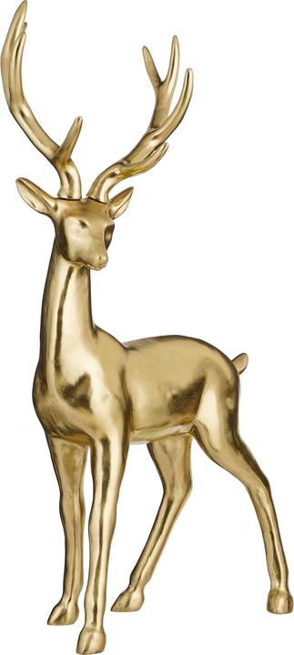 Image du produit Decofinder Cerf, Debout Or L : 102 cm