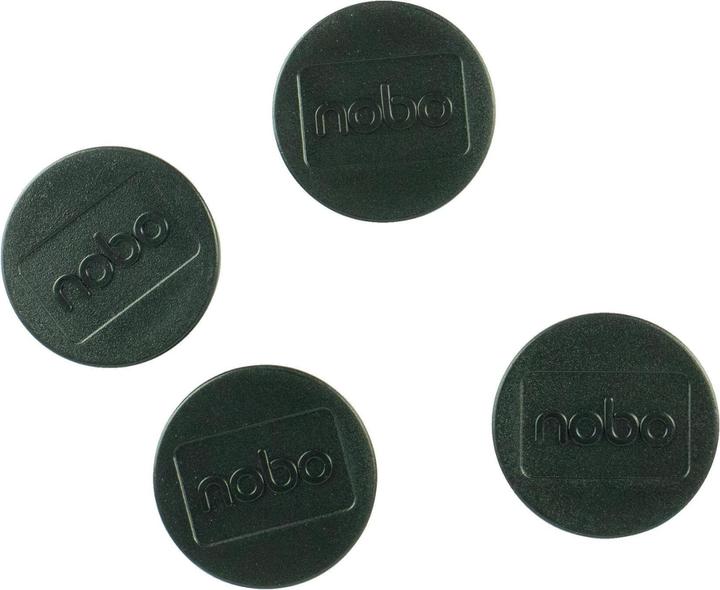 Nobo Holding magnet Ø 3.8 cm 4 pieces, Black (4 x)