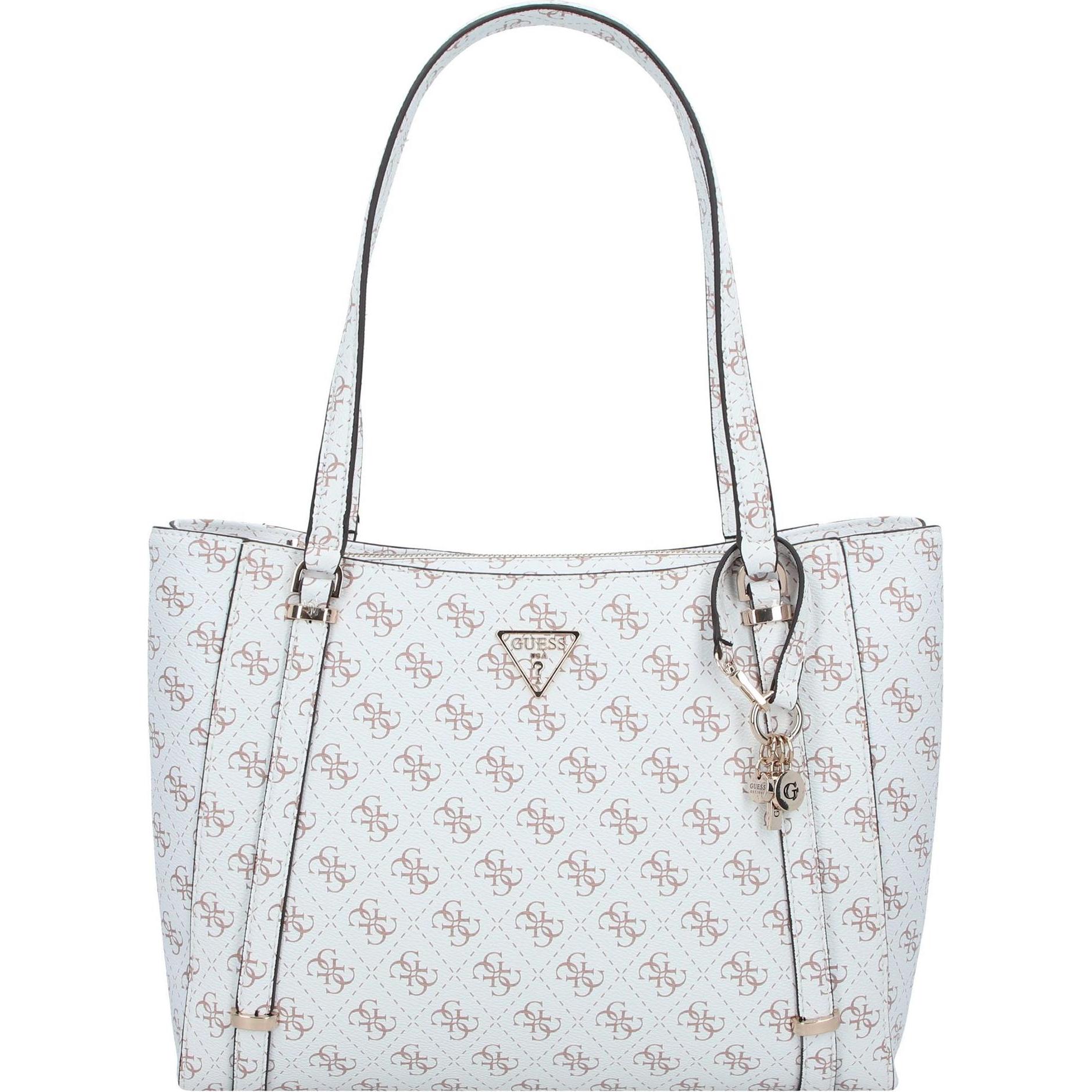 Guess, Tasche, Eco Carly Shopper Tasche 37 cm, Beige, (9 l)