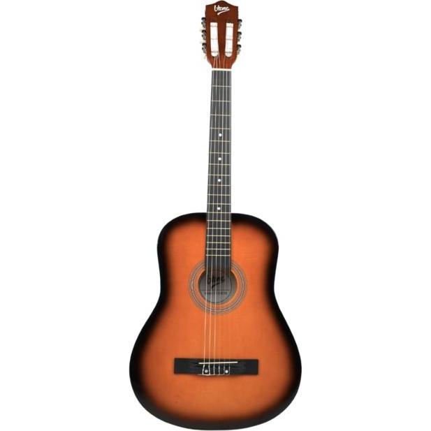 V-tone BCG SB - Gitara klasyczna 4/4 sunburst do nauki (Chitarra classica, Legno di tiglio, Materiale sintetico, Nylon, Okoume), Chitarra, Bronzo, Ner