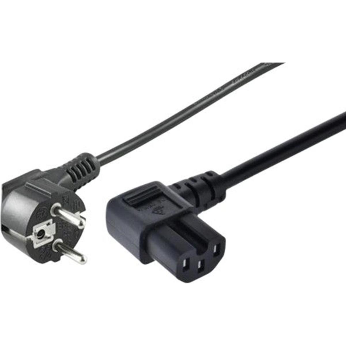 MicroConnect Power Cord CEE 7/7 - Angled, Stromkabel