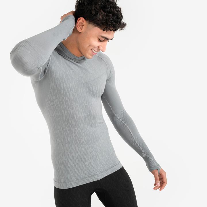 Produktbild Kipsta Damen/Herren Fussball Funktionsshirt langarm - Keepdry grau (M)