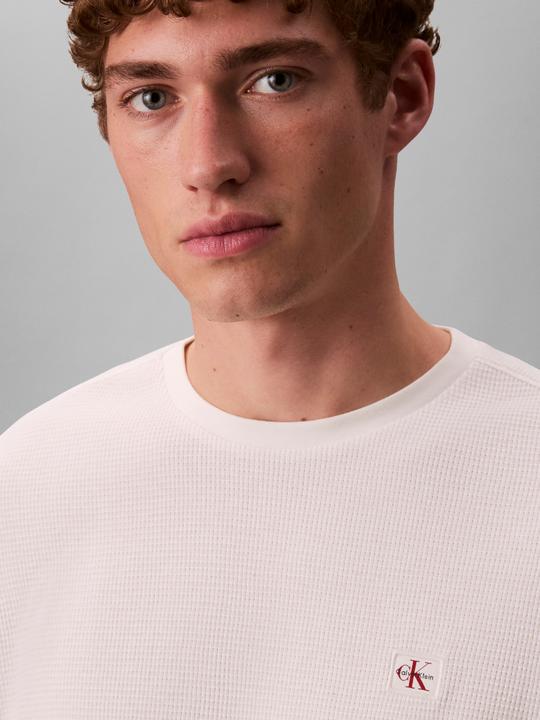 Actual product image Calvin Klein Jeans Ls Waffle Badge Crewnk Tee (XL)