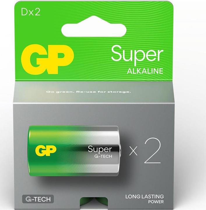 Produktbild GP Batteries Super (2 Stk., D)