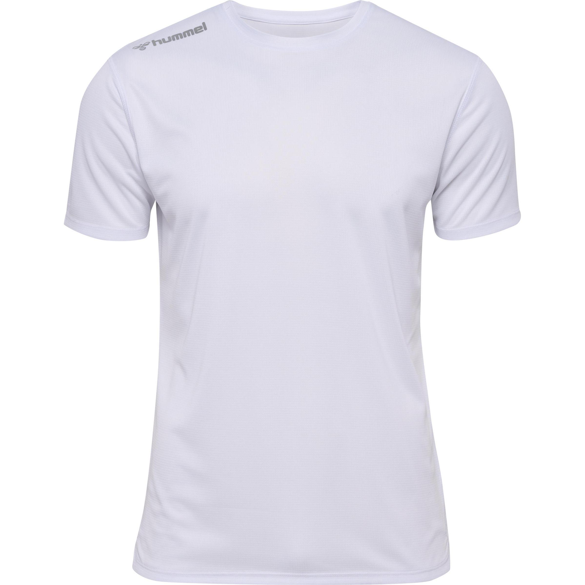 hummel, Herren, Sportshirt, hmlRUN JERSEY S/S (3XL), Weiss, 3XL