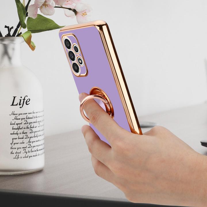 Produktbild Cadorabo Hülle für Samsung Galaxy A33 5G im TPU mit Kameraschutz und Ring LM089 Style (Samsung Galaxy A33 5G)