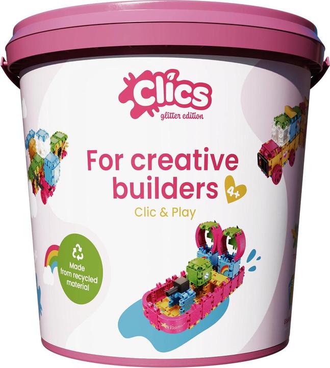 Clics Building Blocks - Glitzerbaukasten 8in1