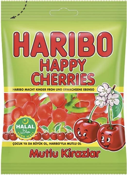 Haribo HALAL Happy Cherries/Mutlu Kirazlar - 80g (80 g, 30 pcs)
