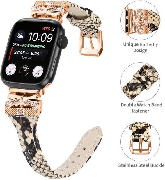 Actual product image MU Classic Ladies Series Leather Bracelet (45 mm, 44 mm, 42 mm, Faux leather)