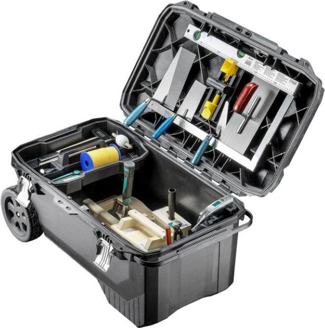 Actual product image technocraft Mobile bricklayer's toolbox (29 pieces)