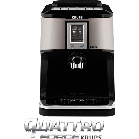 Thumbnail - Krups Espresso Master Quattro Force, Kaffeevollautomat, Schwarz, Silber