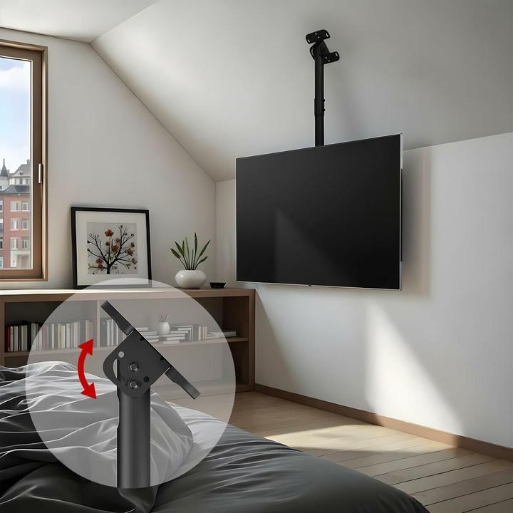 Produktbild Maclean Deckenhalterung für TV max. Belastung 60kg 43-86 max VESA 600x400 MC-112 B (Decke, 60 kg, 43" - 86")