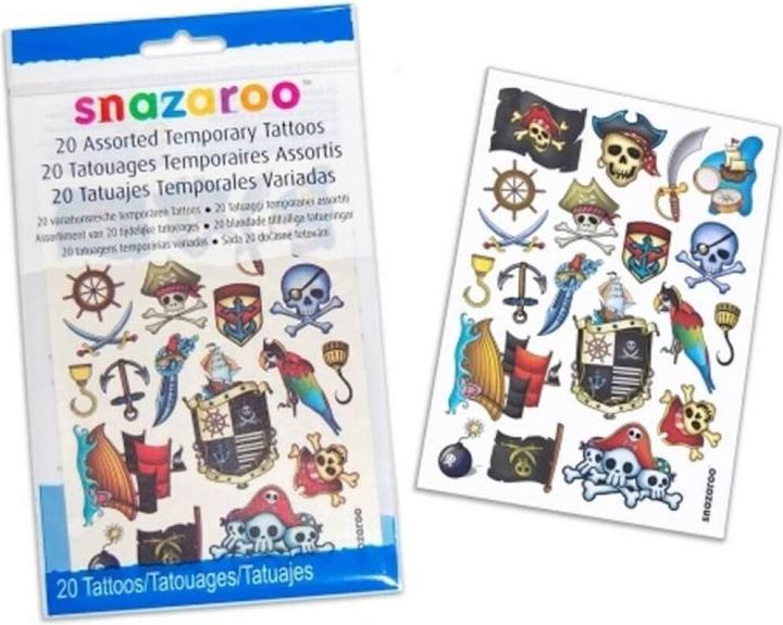 Immagine prodotto Snazaroo Accessori Tatuaggi Pirati, 20 pezzi